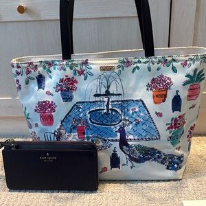 Kate Spade Full Plume Storybook Lining Tote EUC